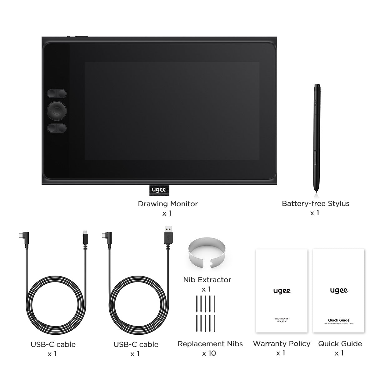 Monitor de dibujo ugee UE12 de 11,6"