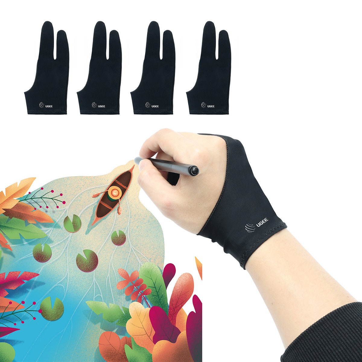 ugee Drawing Gloves 4pcs