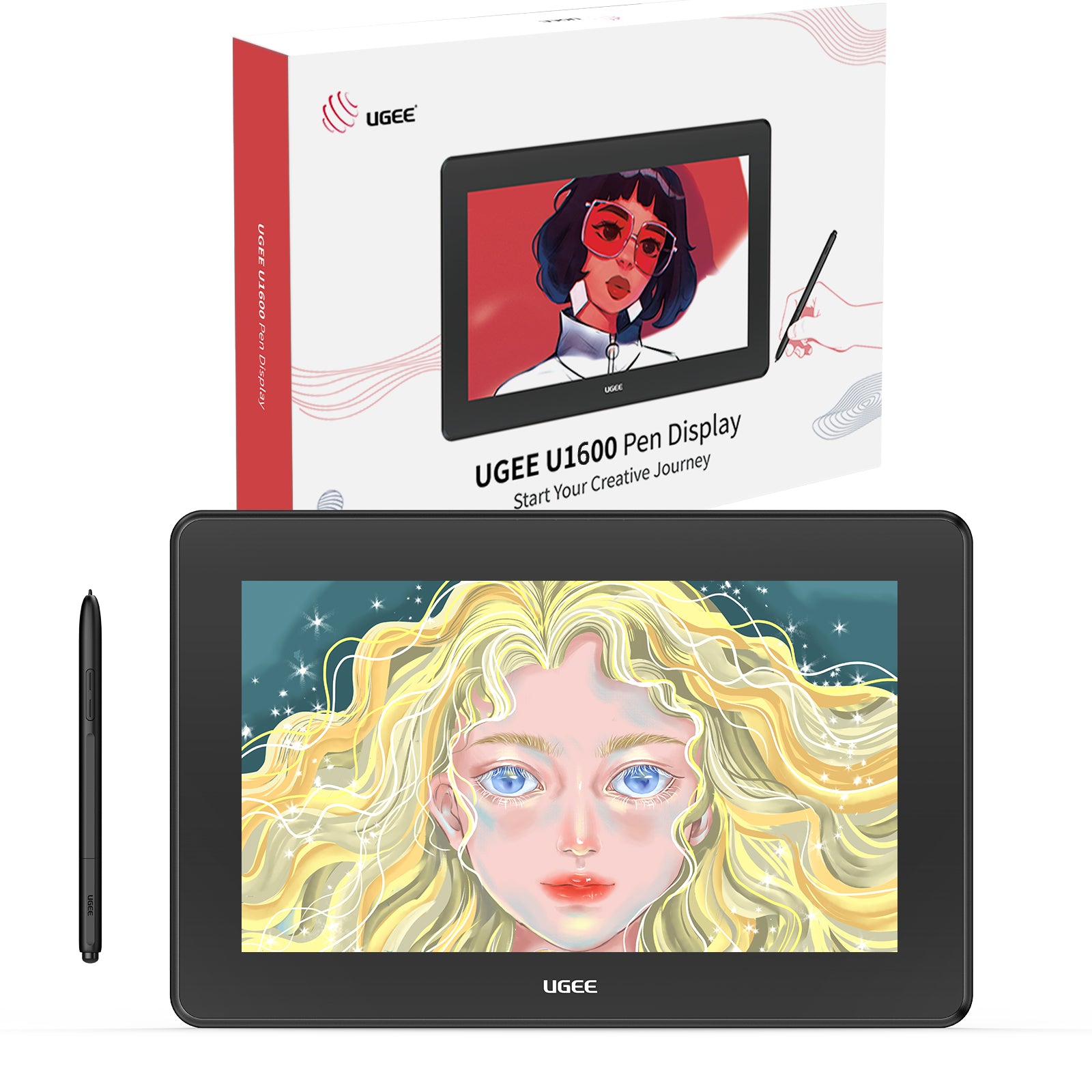 (US, AU &amp; JP only)ugee 15.4″ Drawing Monitor U1600