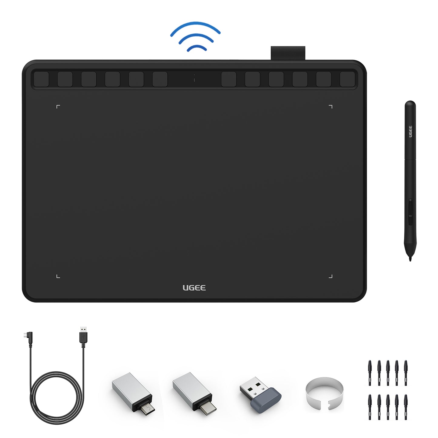 ugee 10″ Drawing Tablet S1060W - Wireless Version