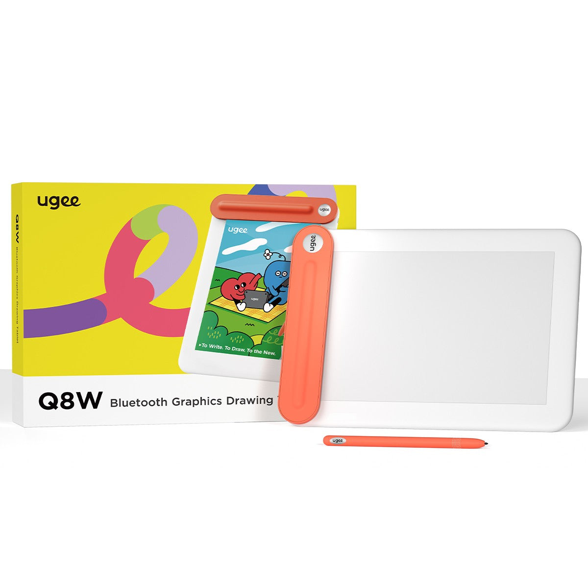 Ugee Tableta de dibujo Bluetooth de 8&quot; Q8W