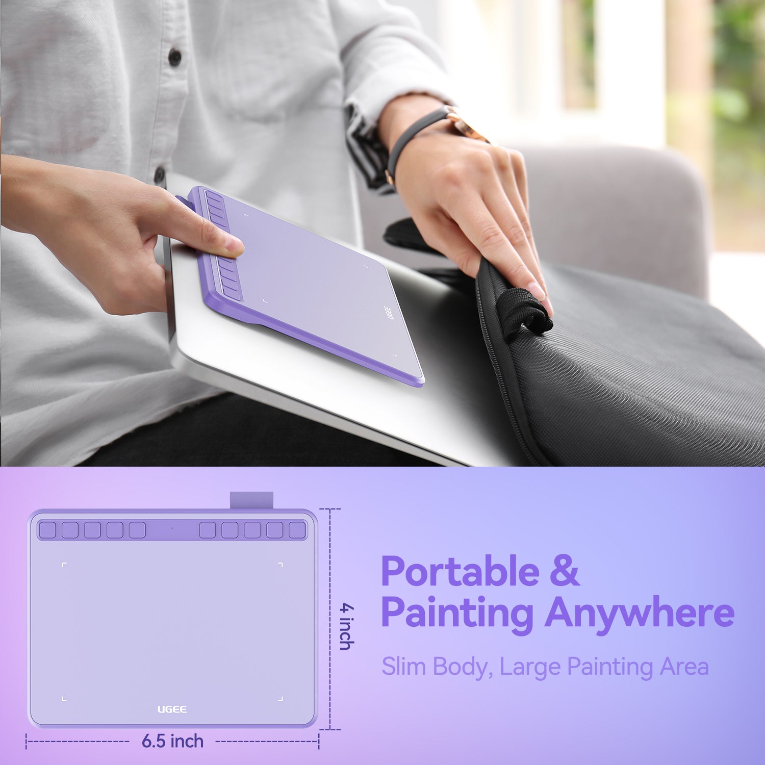 ugee 6.5″ Drawing Tablet S640